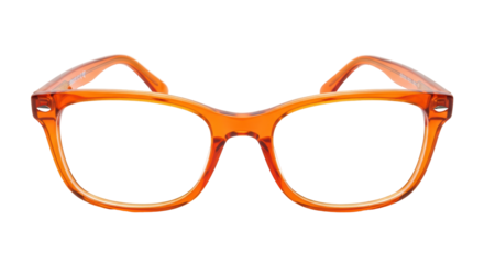 Isolated Orange Glasses