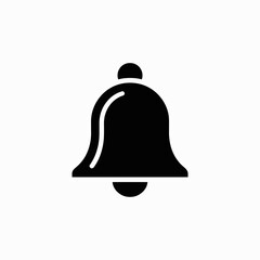 Minimalist Notification Bell Icon for App Interfaces