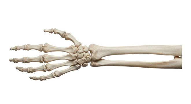 Isolated Human Hand Skeleton