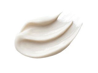 Creamy, light beige cosmetic product smear