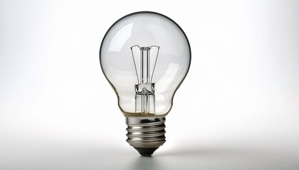 a19 standard light bulb with medium base on white background