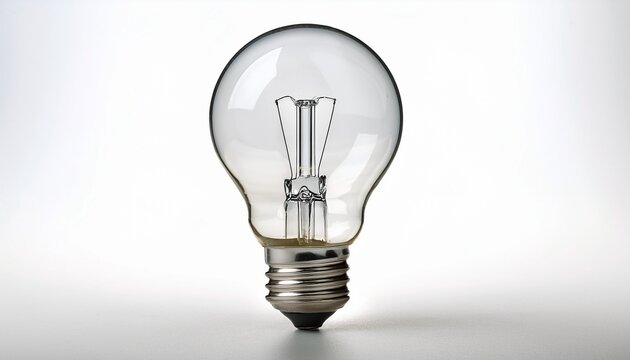 a19 standard light bulb with medium base on white background