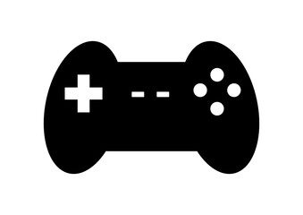 Modern Video Game Controller Icon Vector Graphic, Black Silhouette, High-Quality Gaming Joystick Design for App Icons, Twitch Streams, and Esports Logos, a Digital Asset for Gaming UI/UX and Video Gam