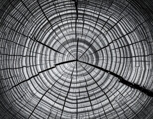 Obraz premium Close-up of a tree trunk cross-section (6)