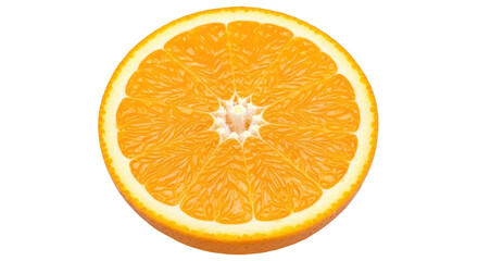 Isolated Orange Slice