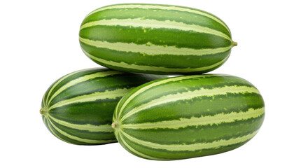 Isolated Korean Melons Pile