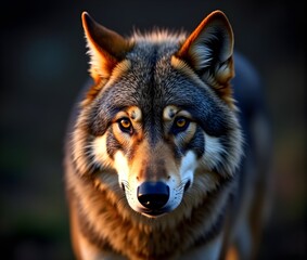 Fototapeta premium portrait of a wolf