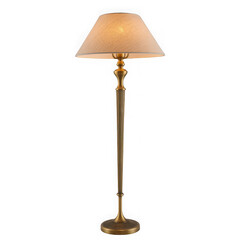 Obraz premium a tall brass floor lamp isolated on a transparent background.png