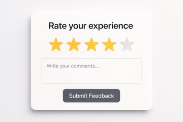 Get instant feedback with a user-friendly rating system for business growth and customer experience insights