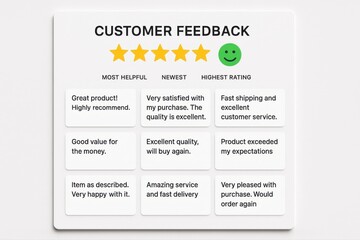 Boost your brand with positive customer feedback and five star ratings for online reputation management
