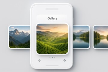 Browse stunning landscapes on mobile app gallery for travel inspiration and share nature's beauty online