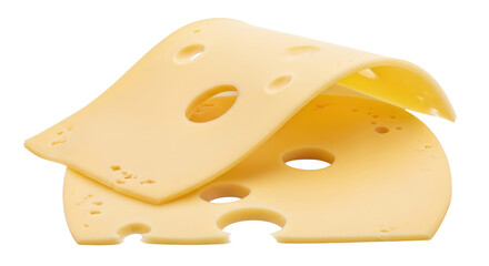 Isolated Cheese Slices