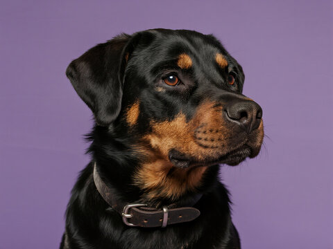 Rottweiler with Gentle Expression - Rottweiler con mirada amable