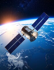 Satellite orbiting Earth (4)