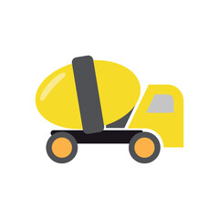 Isolated colored truck toy icon Flat design Vector