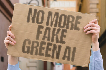 “No More Fake Green AI” sustainability claims in AI—revealing marketing myths that mask real...