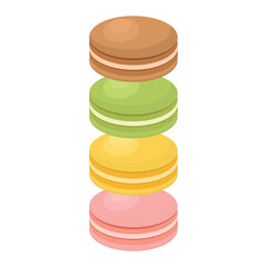 Macaron Icon Set Vector Design.