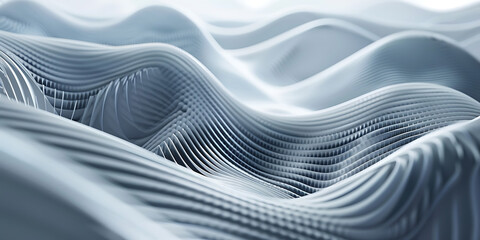 White fabric with intricate folds and creases creating textured depth
