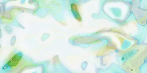 colorful green nature abstract background. retro futuristic style . pointillism  painting .