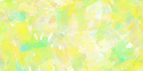 colorful yellow and  lemon green pastel pointillism nature abstract background . retro futuristic pattern. playful elements textured . 