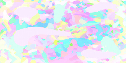 Colorful Pastel Abstract Texture – Soft Multicolor Fluid Pattern. playful elements decoration  wallpaper .