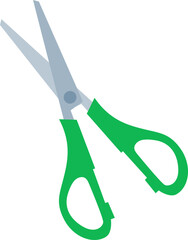 Green Scissors Illustration
