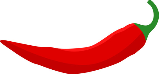 Single Red Chili Pepper
