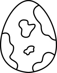 Obraz premium Dinosaur Egg Outline 