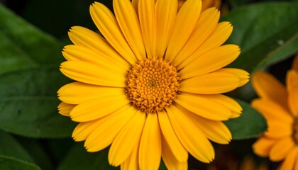 Close-up of a vibrant yellow flower (1)