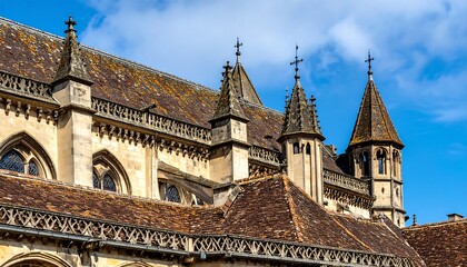 Fototapeta premium Architectural detail of a cathedral roof
