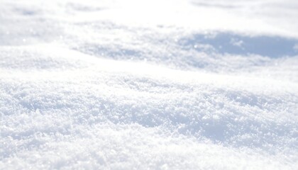 Obraz premium Close-up view of fresh snow (1)