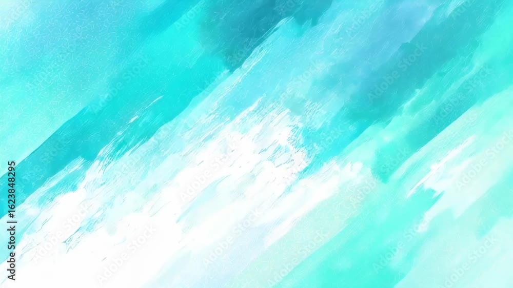 Poster abstract blue and white paint strokes create a dynamic watercolor texture. fluid motion background w