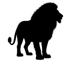 Majestic Lion Silhouette
