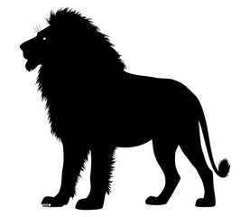 Majestic Lion Silhouette