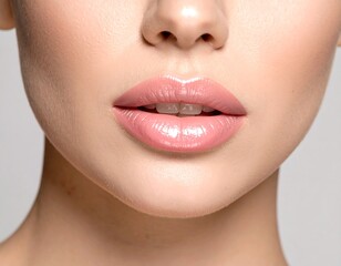Obraz premium Close-up of a woman's lips