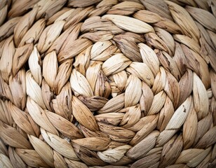 natural woven basket texture macro