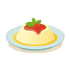  Grie&szlig;brei mit Fruchtso&szlig;e