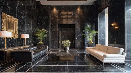 Obraz premium Modern luxury lobby interior design