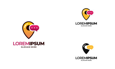 Talk Point logo designs concept vector illustration, Consulting logo designs concept template symbol icon