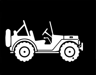 Naklejka premium vintage car icon, vintage car line art - simple line art of vintage car, perfect for vintage car logos and icons,Vector drawing of a vintage car
