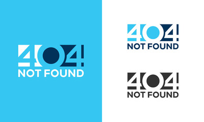 Obraz premium Simple 404 Page Not Found Error Background Illustration,