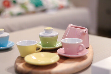 Colorful Miniature Tea Set Display Ikea
