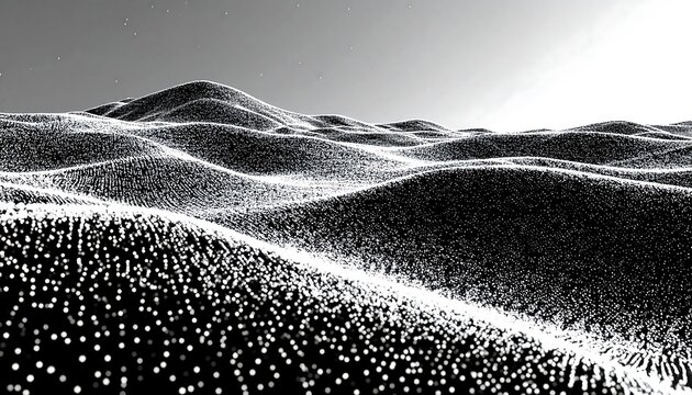 Abstract landscape of hills