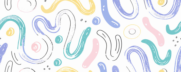 Abstract Pastel Swirl Pattern Background