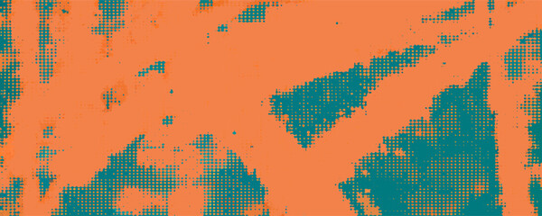 Abstract Teal and Orange Texture Background