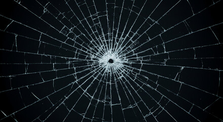 Pattern background broken glass texture cracked shattered glass background safety hazard accident damage destruction 100