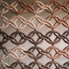 Woven Jute Pattern Background in Soft Earth Tones