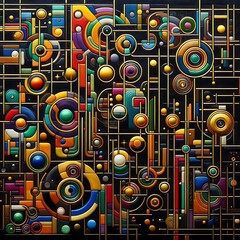 Obraz premium abstract background with gold ornament