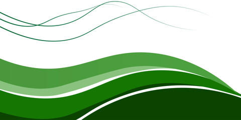 Abstract green wave background. green background