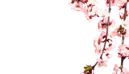 Elegant cherry blossom vines with soft pink petals